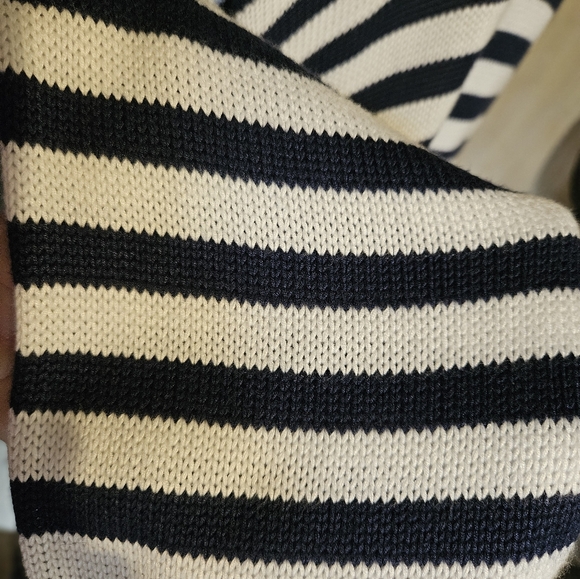 NWT Victoria Secret Pink Cambridge Knit Sweater Navy & White Size XXL - Picture 7 of 7